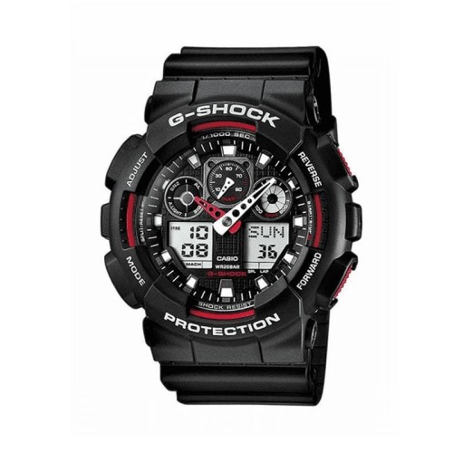 CASIO G-Shock Ρολόι Μαύρο με Λουράκι από Καουτσούκ και Μαύρο Καντράν