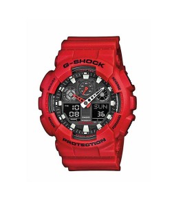 CASIO G-Shock Ρολόι Κόκκινο με Λουράκι από Καουτσούκ και Μαύρο Καντράν