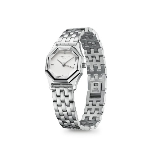 ROSEFIELD Ρολόι The Gemme Silver Ασημί με Μεταλλικό Μπρασελέ και Ασημί Καντράν