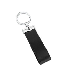 MASERATI KEY RING KMU2230102 Ασημένιο Μπρελόκ Με Δερμάτινο Λουράκι