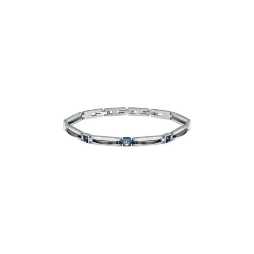 MASERATI ARM RING JM223ATZ20 Ανδρικό Βραχιόλι Τρίχρωμο Με Λογότυπο