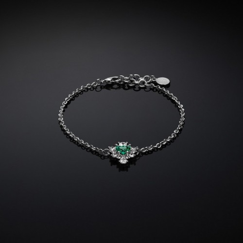 CHIARA FERRAGNI EMERALD J19AWJ19 Ασημένιο Βραχιόλι Με Πράσινη Πέτρα