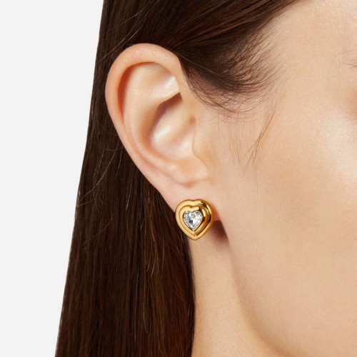 CHIARA FERRAGNI BOLD J19AXP08 Χρυσά Σκουλαρίκια Καρδιές