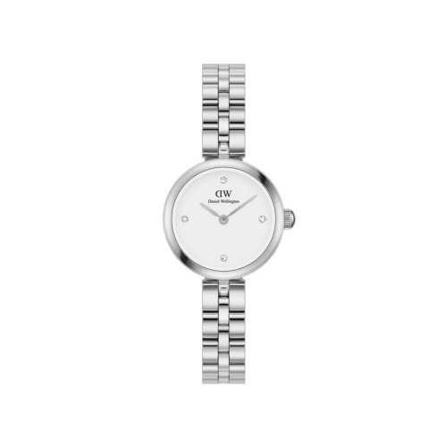 DANIEL WELLINGTON Elan Lumine Ρολόι Ασημί με Μεταλλικό Μπρασελέ και Λευκό Καντράν