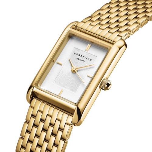 ROSEFIELD Heirloom Gold Ρολόι Γυναικείο Χρυσό με Μεταλλικό Μπρασελέ και Λευκό Καντράν