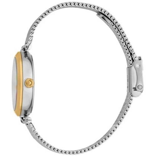 JUST CAVALLI Glam Ρολόι Ασημί και Χρυσό με Μεταλλικό Μπρασελέ και Ασημί Καντράν