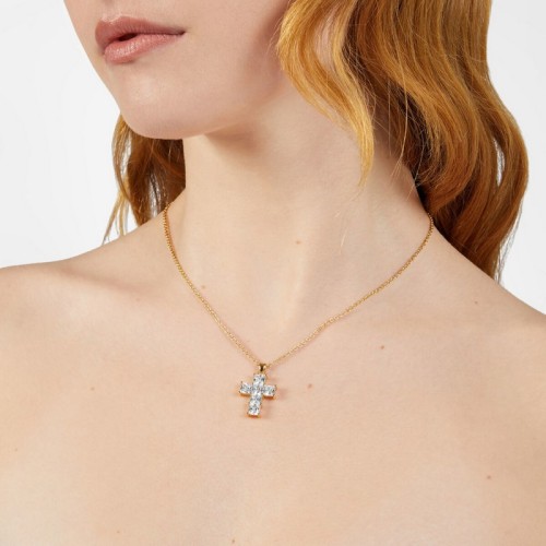 CHIARA FERRAGNI CLASSIC J19AWC18 Χρυσό Κολιέ Με Σταυρό