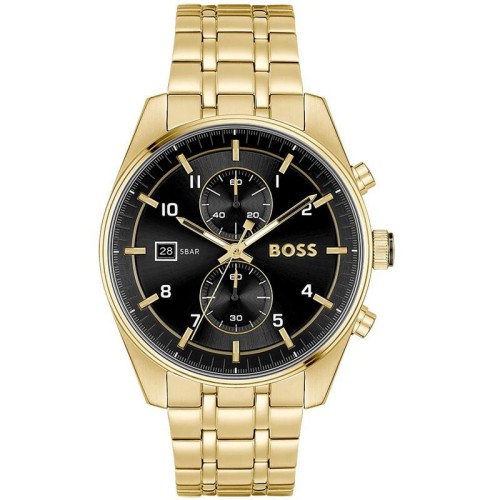 Hugo Boss Ρολόι Ασημί με Μεταλλικό Μπρασελέ και Γκρί Καντράν