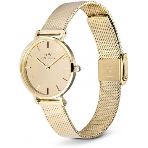 DANIEL WELLINGTON Petite Reflection Ρολόι Χρυσό με Μεταλλικό Μπρασελέ και Χρυσό Καντράν