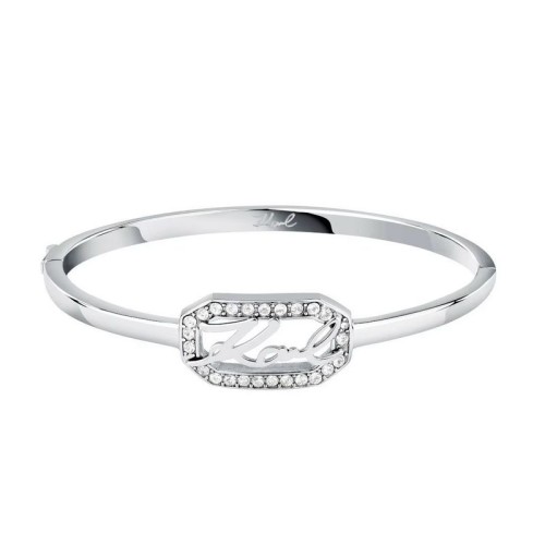 KARL LAGERFELD CRYSTALS KLAYC29 Γυναικείο Βραχιόλι Χειροπέδα Με Λογότυπο