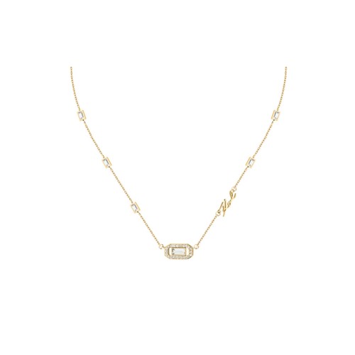 KARL LAGERFELD CRYSTALS KLAYC09 Γυναικείο Κολιέ Χρυσό Με Σχέδιο Και Λογότυπο