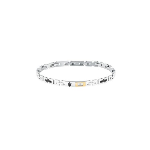 MASERATI DIAMONDS JM125ATY25 Βραχιόλι Τρίχρωμο Με Τρίαινα