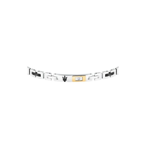 MASERATI DIAMONDS JM125ATY25 Βραχιόλι Τρίχρωμο Με Τρίαινα