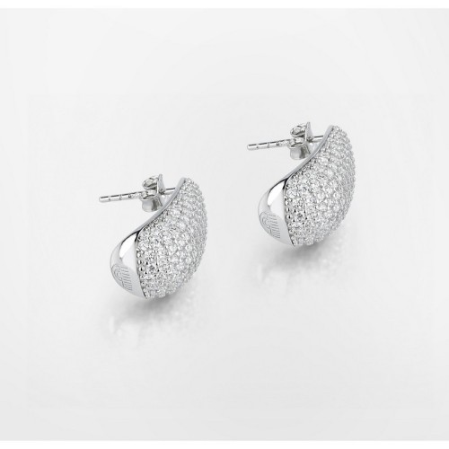 CHIARA FERRAGNI SILVER COLLECTION J19AXD37 Σκουλαρίκια Καρδιές Με Πέτρες