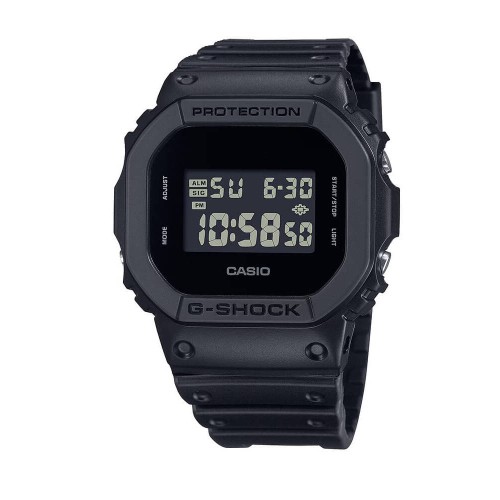 CASIO G-Shock Ρολόι Μαύρο με Λουράκι από Καουτσούκ και Μαύρο Καντράν