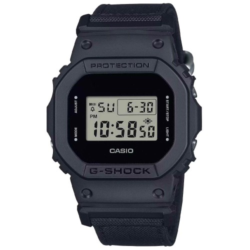 CASIO G-Shock Ρολόι Μαύρο με Λουράκι από Καουτσούκ και Μαύρο Καντράν