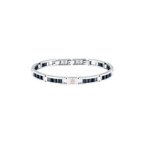 MASERATI CERAMIC JM225ATZ58 Βραχιόλι Δίχρωμο Με Τρίαινα