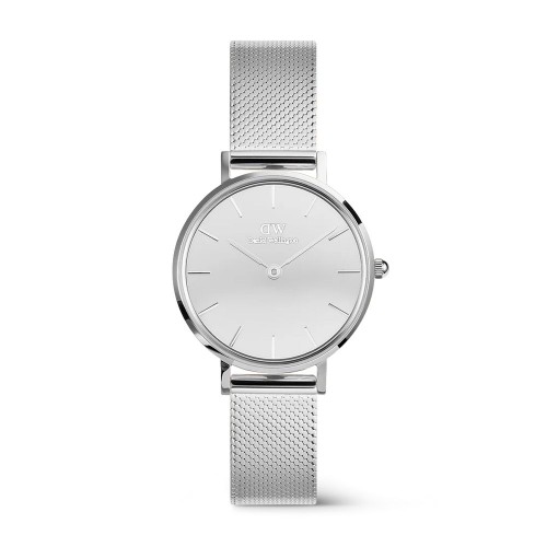 DANIEL WELLINGTON Petite Reflection Ρολόι Ασημί με Μεταλλικό Μπρασελέ και Ασημί Καντράν