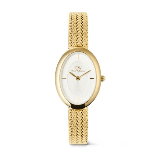 DANIEL WELLINGTON Juliette Ρολόι Χρυσό με Μεταλλικό Μπρασελέ και Λευκό Καντράν