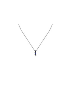 MASERATI NECKLACE JM334AXO05 Ανδρικό Κολιέ Δίχρωμο Με Μπλε Πέτρα