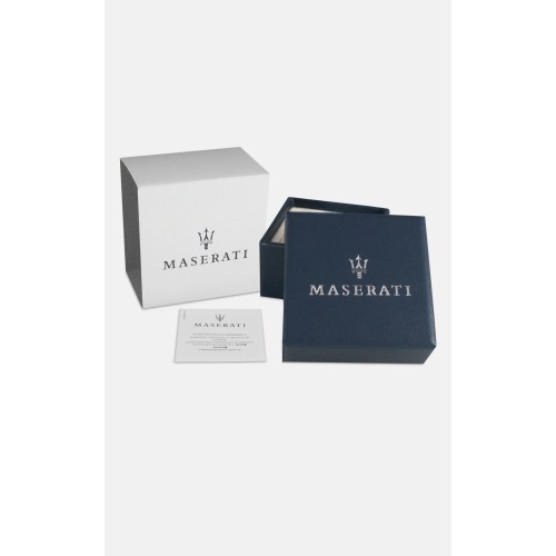 MASERATI RING JM334AVD500-No.25 Ασημένιο Ανδρικό Δαχτυλίδι Με Μπλε Τρίαινα