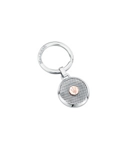 MASERATI KEY RING KMU2230101 Ασημένιο Μπρελόκ Με Λογότυπο